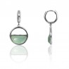 Pendientes Mineral  - Semi Circulo