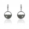 Pendientes Mineral  - Semi Circulo