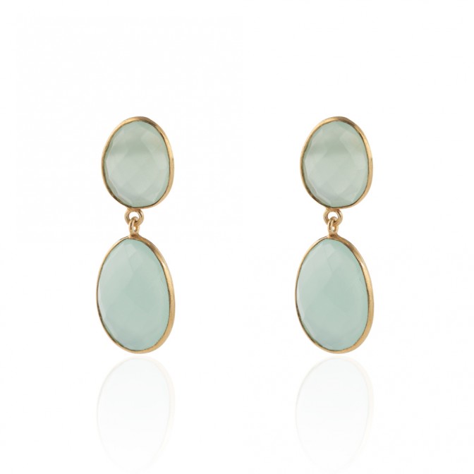 Pendientes Mineral - 12*14 mm,14*19 mm