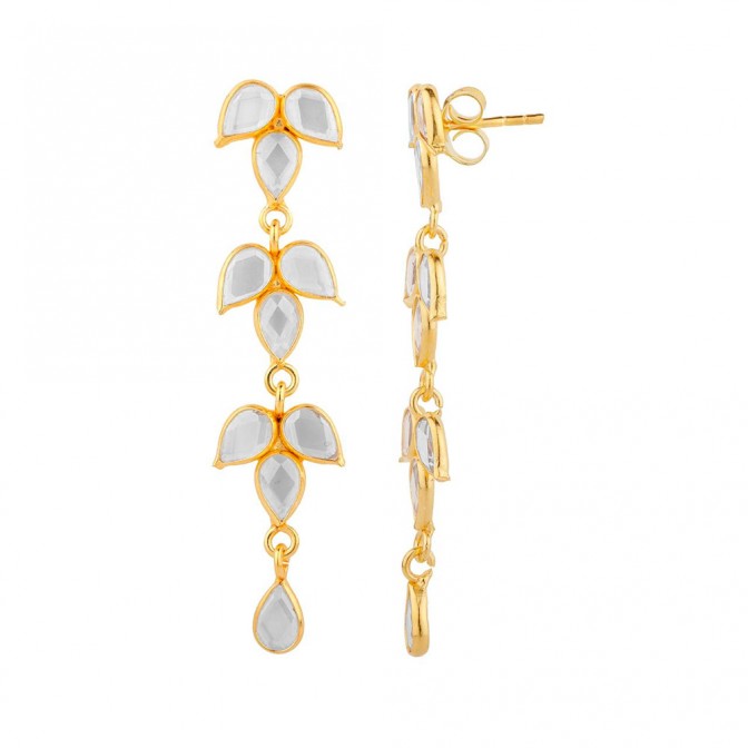 Pendientes Mineral - Flor