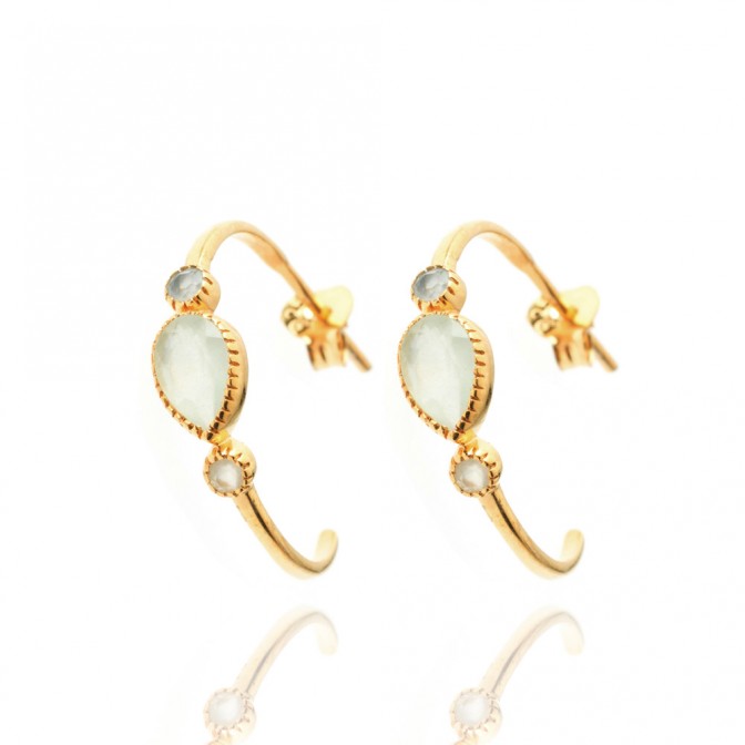 Pendientes Mineral - Lagrima 5*7