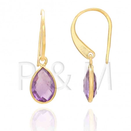 Pendientes Mineral - Lagrima 9*7