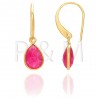 Pendientes Mineral - Lagrima 9*7