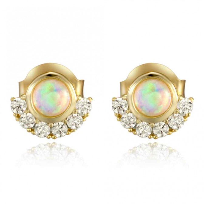 Pendientes Mineral - Opal - 10 mm 2