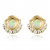 Pendientes Mineral - Opal - 10 mm