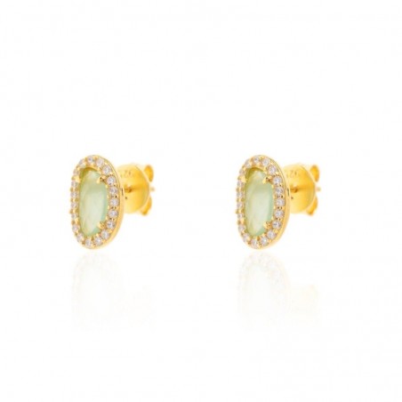 Pendientes Mineral - Oval 8mm