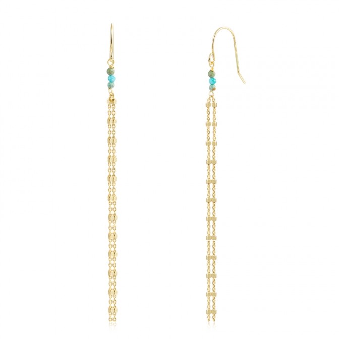 Pendientes Mineral Cadena 70 mm