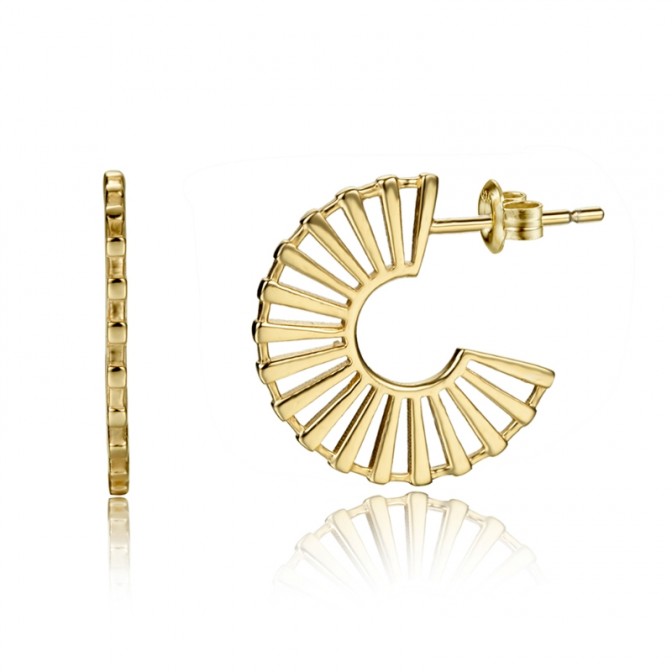 Pendientes Molino Semi Aro - 18 mm