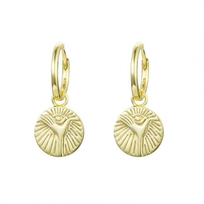 Pendientes Ojo Aro - 22 mm