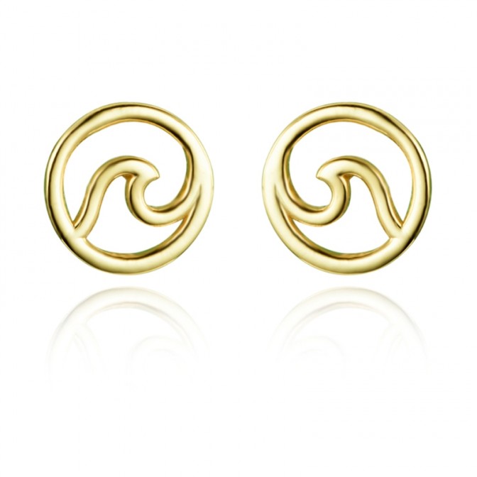 Pendientes Ola - 10 mm