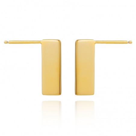 Pendientes Placa Rectangulo - 15 mm