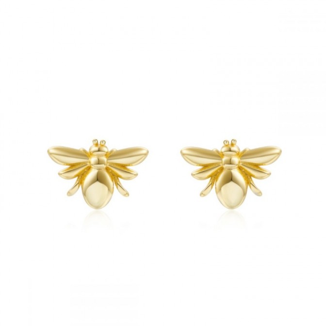 Pendientes Plata - Abeja 10*7mm