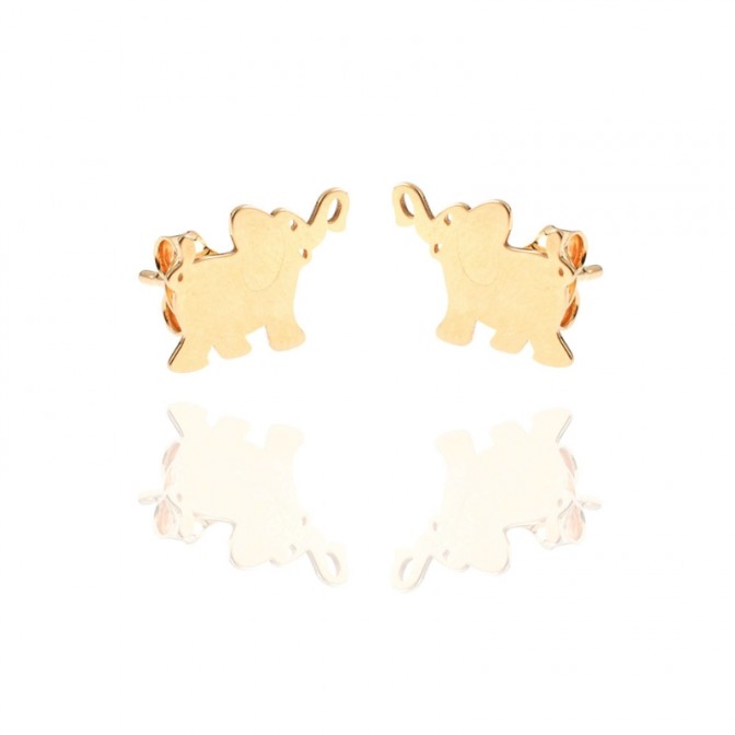 Pendientes Plata - Elefante 9*12