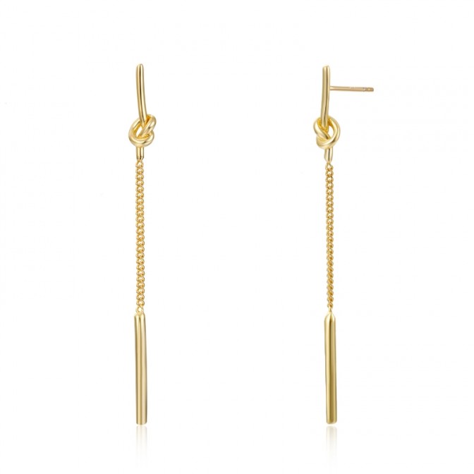 Pendientes Plata 60mm Cadena