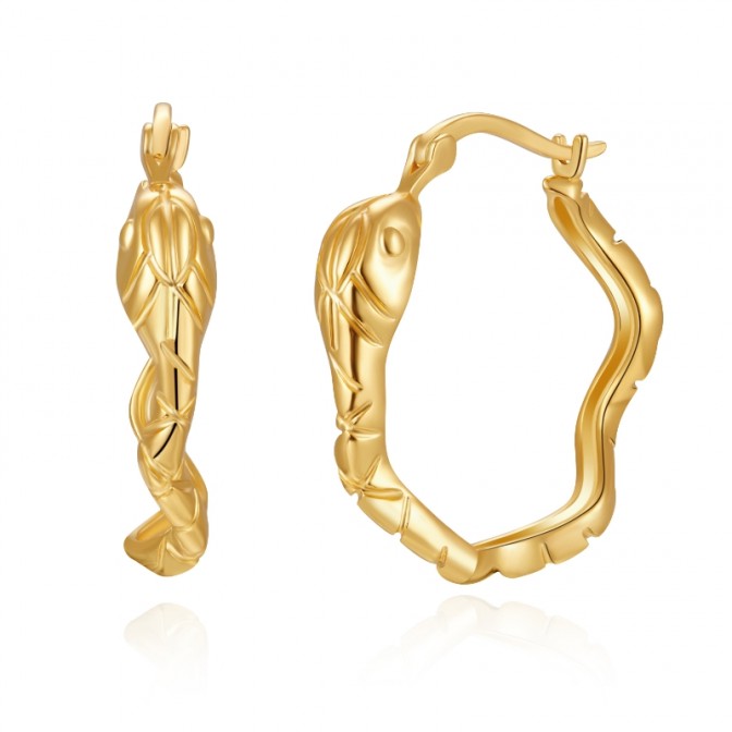Pendientes Serpiente Aro - 25 mm