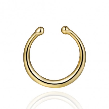 Piercing Septum - 12 mm - Bañado Oro y Plata Rodiada