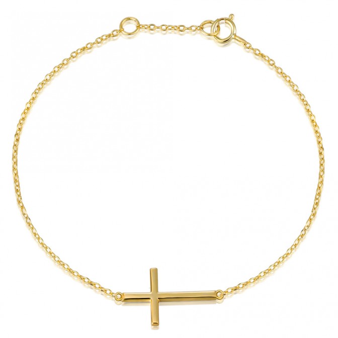 Pulsera Plata 925 - Cruz 23mm 2