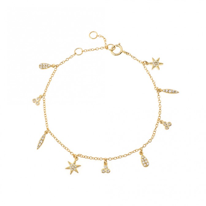 Pulsera Circonita - Charms