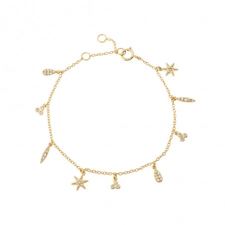 Pulsera Circonita - Charms