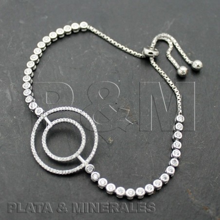 Pulsera Circonita - Circulos - 24mm