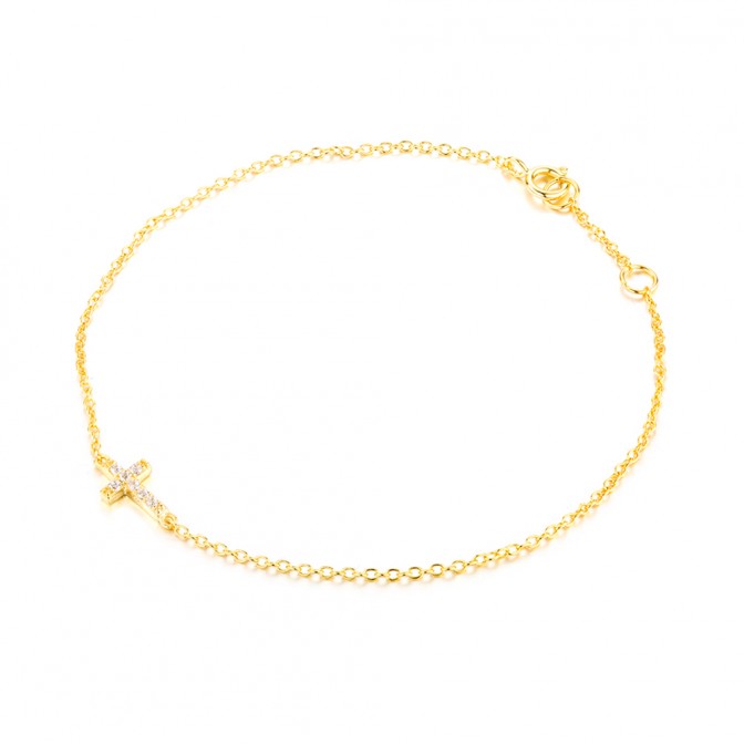 Pulsera Circonita - Cruz 6*10 mm 2