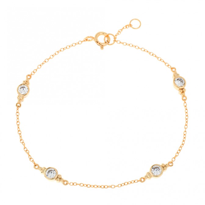 Pulsera Circonita - CZ 4mm