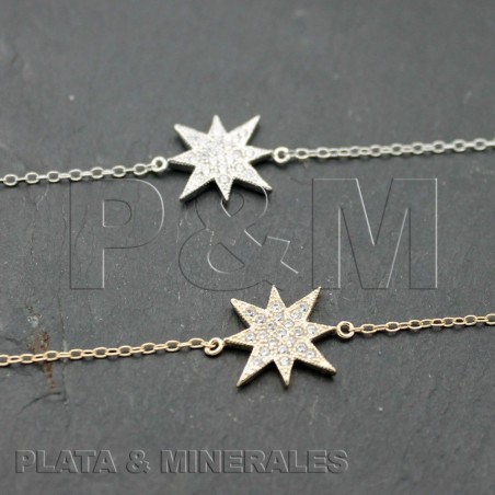 Pulsera Circonita - Estrella 13mm