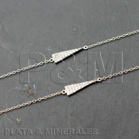 Pulsera Circonita - Triangulo 13mm