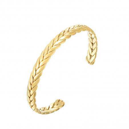 Pulsera Esclava - Trenzado - 60 mm Bañado Oro