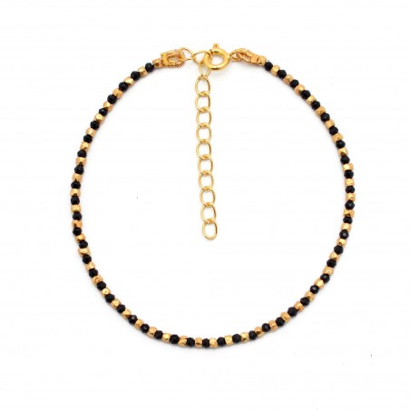 Pulsera Mineral - 16 + 4 cm - Bañado Oro