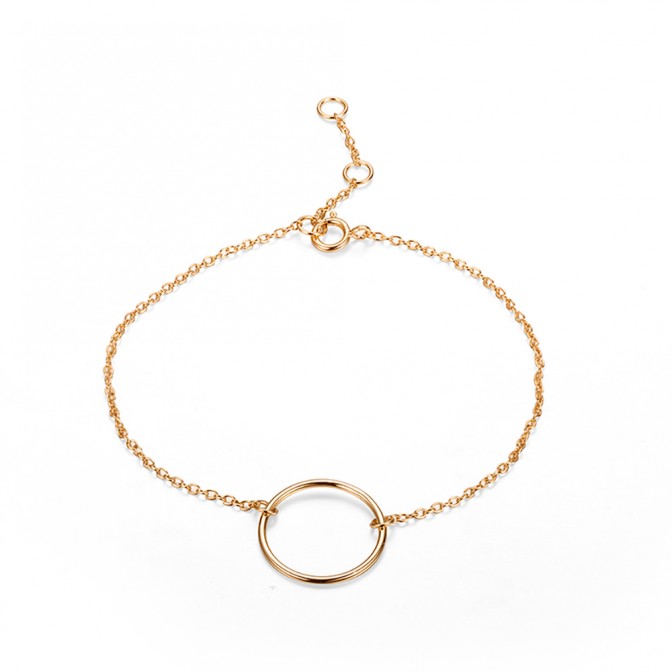 Pulsera Plata - Circulo 15mm