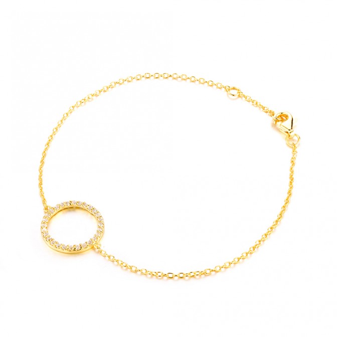 Pulsera Plata - Circulo 15mm