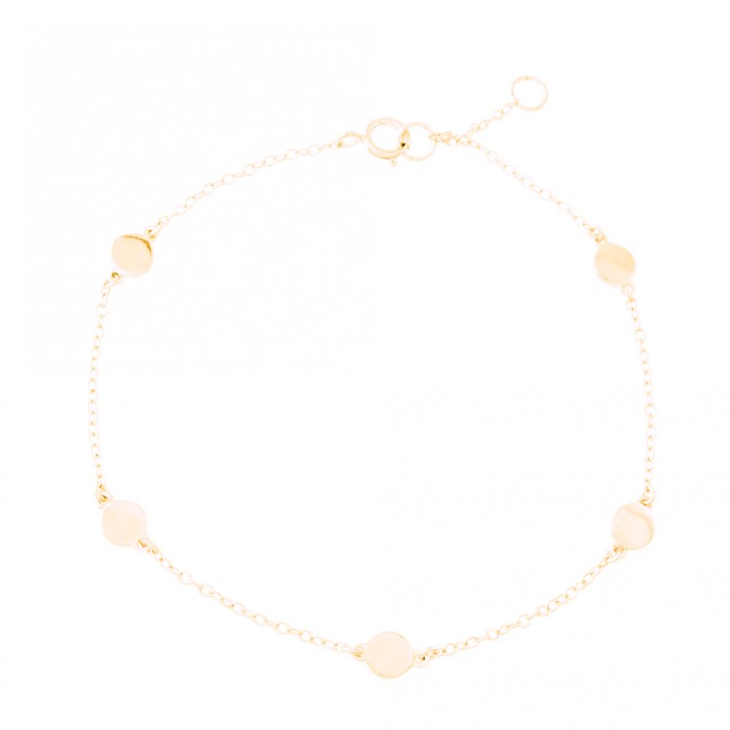 Pulsera Plata - Circulos 3.5mm