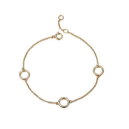 Pulsera Plata - Circulos 8mm