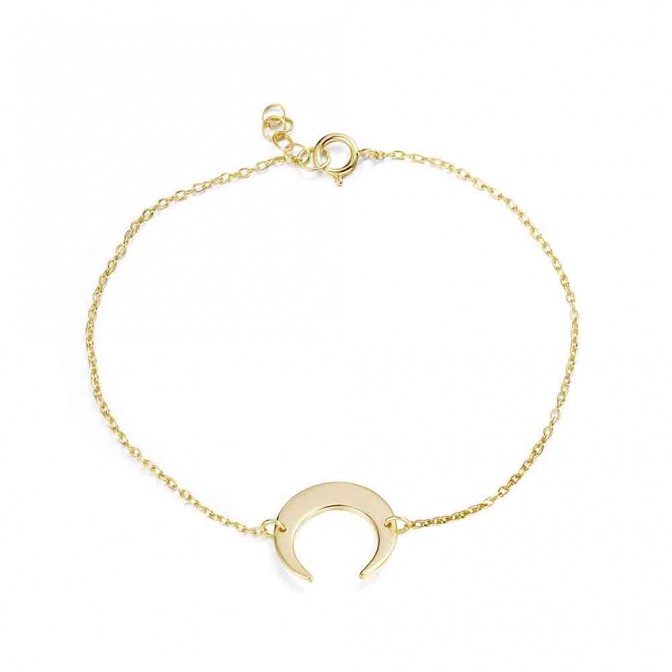 Pulsera Plata - Cuerno 14mm