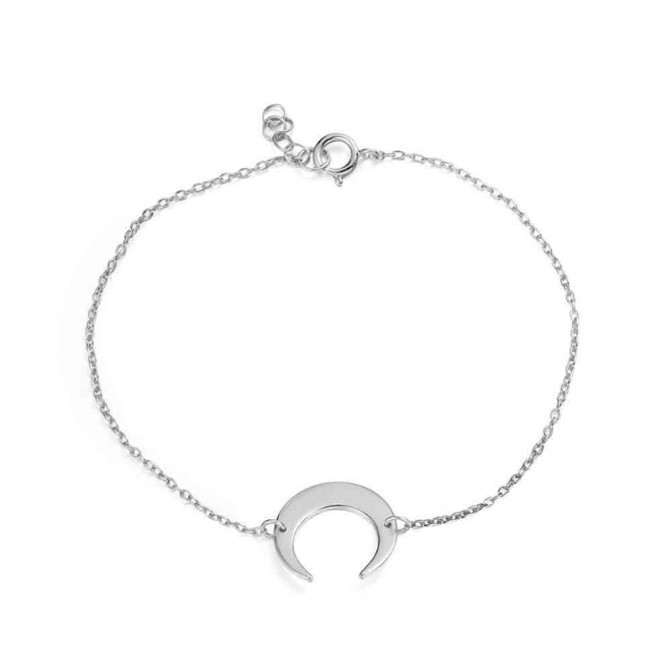 Pulsera Plata - Cuerno 14mm 2
