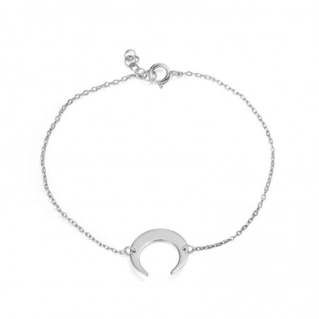 Pulsera Plata - Cuerno 14mm