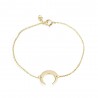 Pulsera Plata - Cuerno  14mm