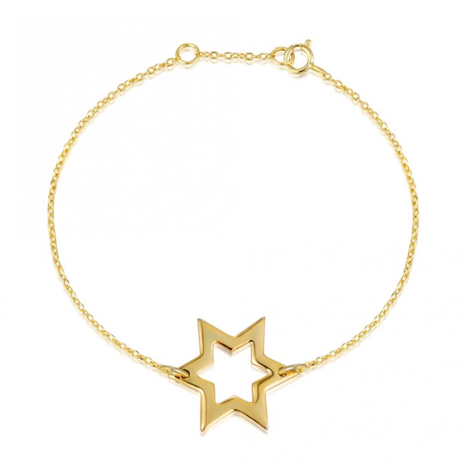 Pulsera Plata - Estrella 9mm