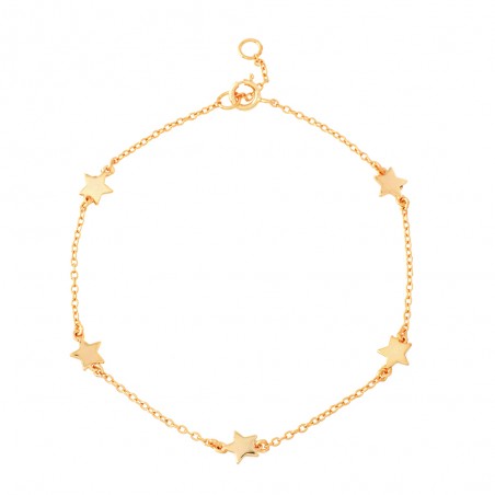 Pulsera Plata - Estrellas 5mm