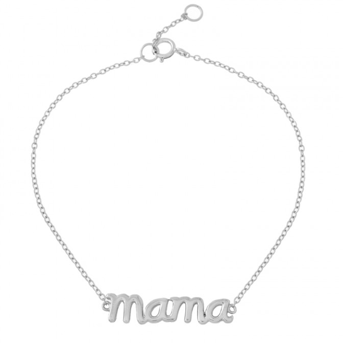 Pulsera Plata - Mama 5*25mm 2