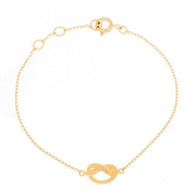 Pulsera Plata - Nudo 10mm