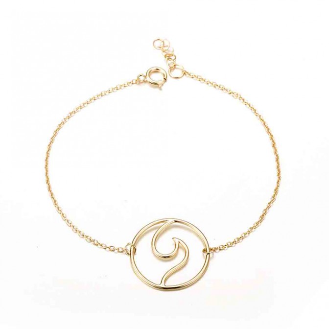 Pulsera Plata - Ola 20mm