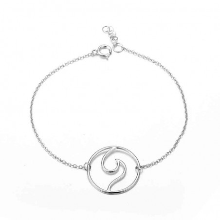Pulsera Plata - Ola 20mm