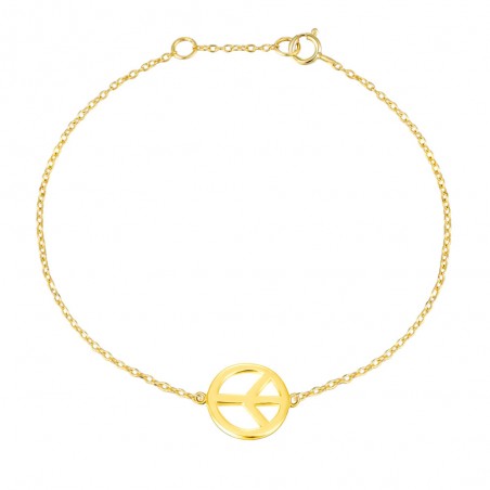 Pulsera Plata - Paz 10mm Pulsera Plata - Paz 10mm