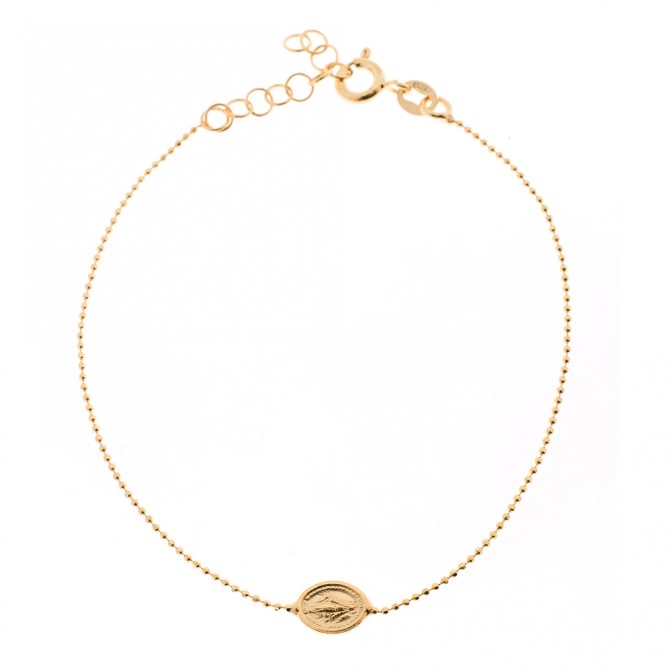 Pulsera Plata 925 - Virgen 10mm