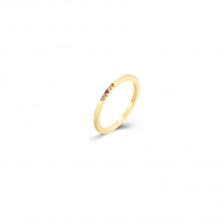 Anillo Circonita - Bañado Oro