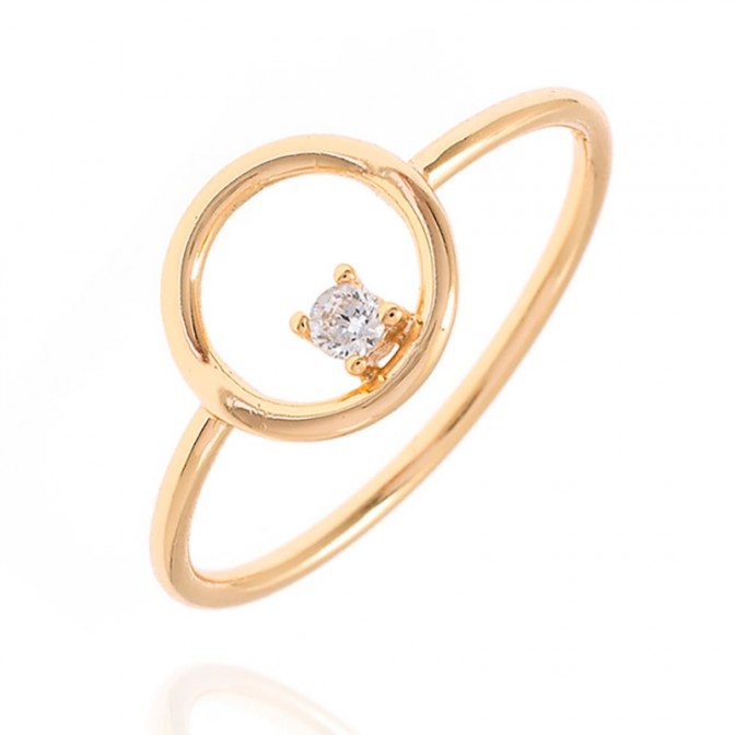 Anillo Circonita - Circulo