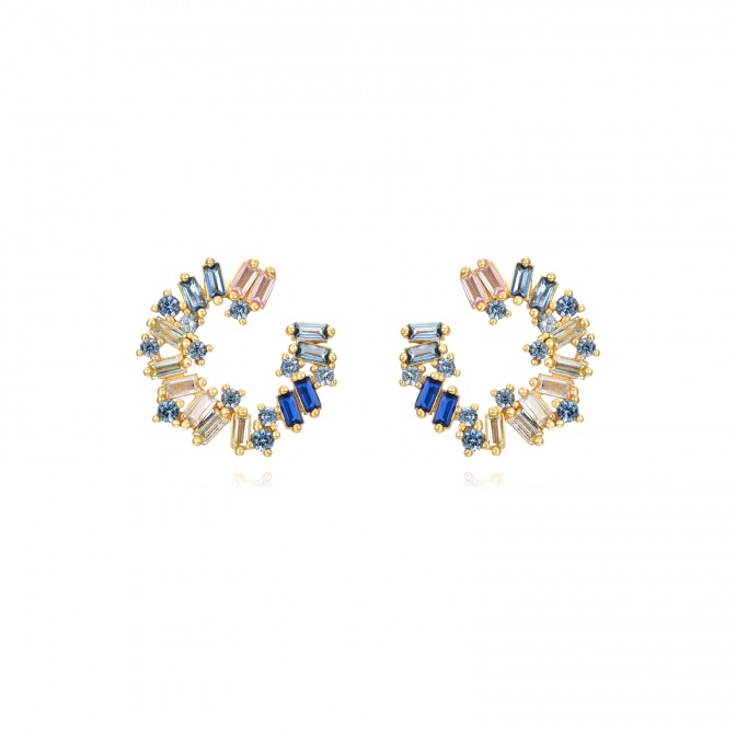 Pendientes Circulo - 18mm - Bañado Oro