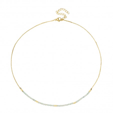 Collar Acero Mineral - 39 + 5 cm - Color Oro